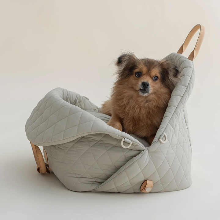 Dog Bag - New Nylon Waterproof, Removable Pet Nest With Leather Handle